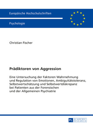 cover image of Praediktoren von Aggression